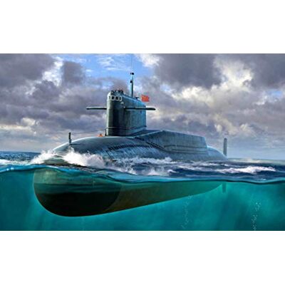 Trumpeter 05910 Plan Type 092 Xia Class ubåt skala 1/144 plastmodellsats modell som ska monteras Trumpeter 05910 Plan Type 092 Xia Class ubåt skala 1/144 plastmodellsats modell som ska monteras