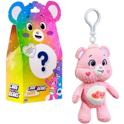 Care Bears Les Bisounours, 1 plyschsamlare, 13 cm, nyckelringsformat, överraskningsmodell, för barn från 12 månader, CAR12 Care Bears Les Bisounours, 1 plyschsamlare, 13 cm, nyckelringsformat, överraskningsmodell, för barn från 12 månader, CAR12