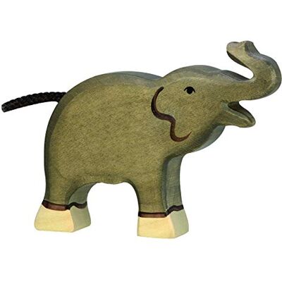goki Trä 80150 – spelfigur – elefant, liten med skål hög goki Trä 80150 – spelfigur – elefant, liten med skål hög