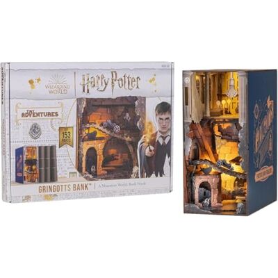 Revell Tiny Adventures, Gringotts Bank Harry Potter, Magische Miniaturwelt der Gringotts Bank, Handgefertigte Buchstütze, perfekt för sammler och Harry Potter-fans Revell Tiny Adventures, Gringotts Bank Harry Potter, Magische Miniaturwelt der Gringotts Bank, Handgefertigte Buchstütze, perfekt för sammler och Harry Potter-fans