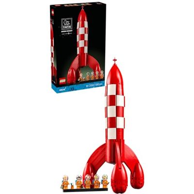Lego Ideas Tintin månraket – Byggsats för vuxna – Samlarobjekt med 6 minifigurer från Tintin för att skapa en nostalgisk rymdprydnad – Kreativ present till byggfantaster – 21367 Lego Ideas Tintin månraket – Byggsats för vuxna – Samlarobjekt med 6 minifigurer från Tintin för att skapa en nostalgisk rymdprydnad – Kreativ present till byggfantaster – 21367