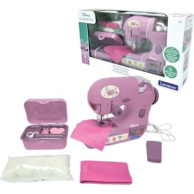 Lexibook , Disney Angel, Symaskin med måttband, tråd och fotpedal, låtsaslek leksak för flickor, designer-set, lila/rosa, SW100D1 Lexibook , Disney Angel, Symaskin med måttband, tråd och fotpedal, låtsaslek leksak för flickor, designer-set, lila/rosa, SW100D1