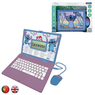 Lexibook -JC598Di4, Disney Stitch, Bilingue English pedagogisk bärbar dator/PORTUGUS, 124 Linguagem företag, skriven, matematik, logik, musik och joogos, meniner (JC598Di4) Lexibook -JC598Di4, Disney Stitch, Bilingue English pedagogisk bärbar dator/PORTUGUS, 124 Linguagem företag, skriven, matematik, logik, musik och joogos, meniner (JC598Di4)