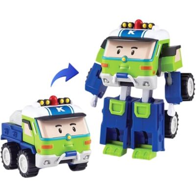 SilverLit Polerad Robocar Keaton förvandlingsbar 2-i-1 fordonsfigur ledad robot 10 cm från 3 år SilverLit Polerad Robocar Keaton förvandlingsbar 2-i-1 fordonsfigur ledad robot 10 cm från 3 år