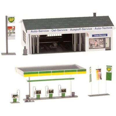 Faller 130345 – Bensinstation med servicebyggnader Faller 130345 – Bensinstation med servicebyggnader