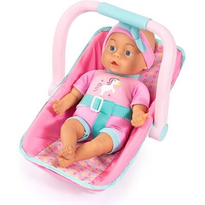 Bayer Design Dockaset, babydocka 35 cm, mjuk kropp, dockväska docka-bilbarnstol Bayer Design Dockaset, babydocka 35 cm, mjuk kropp, dockväska docka-bilbarnstol