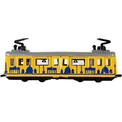 Idena 4259526 – modell Berlin-spårväg, med backmotor, ca 13,5 x 19 x 5 cm, som leksak, typisk souvenir eller populärt samlarobjekt Idena 4259526 – modell Berlin-spårväg, med backmotor, ca 13,5 x 19 x 5 cm, som leksak, typisk souvenir eller populärt samlarobjekt