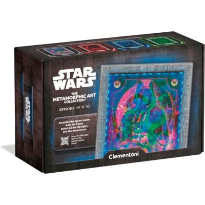 Clementoni Star Wars Metamorphic Art Collection Episode 4–6 – 520 bitar pussel med upplyst ram – Merchset för fans och samlare – Perfekt som dekoration och gåva – 35161 från Clementoni Star Wars Metamorphic Art Collection Episode 4–6 – 520 bitar pussel med upplyst ram – Merchset för fans och samlare – Perfekt som dekoration och gåva – 35161 från