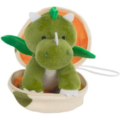 Idena 40367 – mini-plyschdino i ägget, ca 13 cm, grönt gosedjur dinosaurie, mjukisdjur för att gosa och älska Idena 40367 – mini-plyschdino i ägget, ca 13 cm, grönt gosedjur dinosaurie, mjukisdjur för att gosa och älska