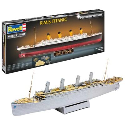 Revell Titanic Platinum Edition skala 1:400 – obyggd/omålad modellsats i plast Revell Titanic Platinum Edition skala 1:400 – obyggd/omålad modellsats i plast
