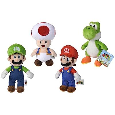 Simba Super Mario plysch 20 cm, mjukt material, 4 tillgängliga tecken, slumpmässig karaktär skickas, modellen kan inte väljas (109231009003) Simba Super Mario plysch 20 cm, mjukt material, 4 tillgängliga tecken, slumpmässig karaktär skickas, modellen kan inte väljas (109231009003)