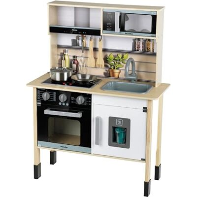 Theo Klein 7186 Miele-leksakskök, trä (MDF), midi 2, vit I Träkök med ljus- och ljudmodul I Högkvalitativa tillbehör I Leksak för barn från tre år Theo Klein 7186 Miele-leksakskök, trä (MDF), midi 2, vit I Träkök med ljus- och ljudmodul I Högkvalitativa tillbehör I Leksak för barn från tre år