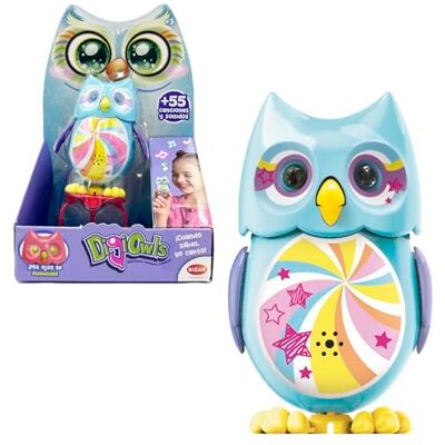 Bizak Mini Hoot Digiowl Interaktiv uggla som sjunger, reagerar på röst, 6 tillgängliga modeller, barnleksak, från 3 år, flerfärgad, (62008285-2) Bizak Mini Hoot Digiowl Interaktiv uggla som sjunger, reagerar på röst, 6 tillgängliga modeller, barnleksak, från 3 år, flerfärgad, (62008285-2)