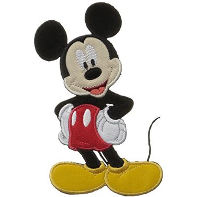 Simplicity - Mickey Mouse Iron-On Patch - Svart - Patch Simplicity - Mickey Mouse Iron-On Patch - Svart - Patch