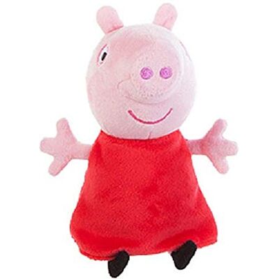 Peppa Pig Jazwares 92661 – Peppa Gris, gosedjur, med ljud, mjuk plyschfigur, ca 15 cm stor, plyschfigur att sova, mjuka leksaker att leka med, original Peppa Gris, plyschleksak för barn från 18 månader Peppa Pig Jazwares 92661 – Peppa Gris, gosedjur, med ljud, mjuk plyschfigur, ca 15 cm stor, plyschfigur att sova, mjuka leksaker att leka med, original Peppa Gris, plyschleksak för barn från 18 månader