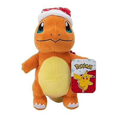 Pokémon PKW3103-20 cm vinterplysch – glumanda med julmössa, officiell plysch Pokémon PKW3103-20 cm vinterplysch – glumanda med julmössa, officiell plysch