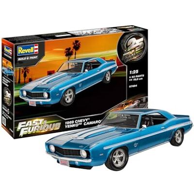 Revell 07694 Fast & Furious-1969 Chevy Camaro Yenko skala 1:25 Obyggd/omålad plastmodellsats Revell 07694 Fast & Furious-1969 Chevy Camaro Yenko skala 1:25 Obyggd/omålad plastmodellsats
