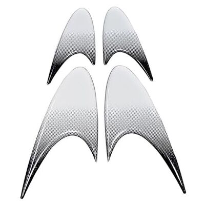 4R Quattroerre.it Quattroerre 19811 Fregi 3D Racing Wing, silver metallic 4R Quattroerre.it Quattroerre 19811 Fregi 3D Racing Wing, silver metallic