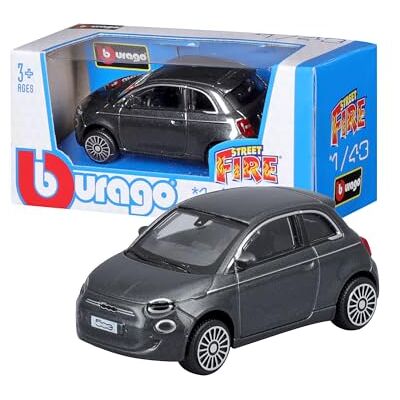 Bburago Fiat 500E Realistisk modellbil i skala 1:43 (slumpmässigt val bland tillgängliga färger), officiell FIAT-licens, rekommenderad ålder 3+ år Bburago Fiat 500E Realistisk modellbil i skala 1:43 (slumpmässigt val bland tillgängliga färger), officiell FIAT-licens, rekommenderad ålder 3+ år