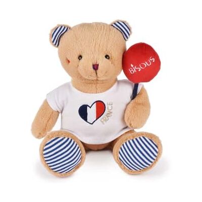 Doudou et Compagnie l'Bear Bisous med ballong 25 cm Doudou et Compagnie l'Bear Bisous med ballong 25 cm