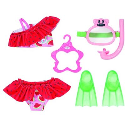 Baby Born Snorkelset för babyfödd med bikini, dykglasögon och simfenor för 43 cm dockor Baby Born Snorkelset för babyfödd med bikini, dykglasögon och simfenor för 43 cm dockor