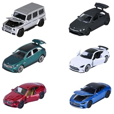 Majorette 8502100001SDN Mercedes-AMG Premium Bil Metall med Frihjul, Öppningsbara Delar och Fjädring, 7,5 cm, Från 3 år Majorette 8502100001SDN Mercedes-AMG Premium Bil Metall med Frihjul, Öppningsbara Delar och Fjädring, 7,5 cm, Från 3 år