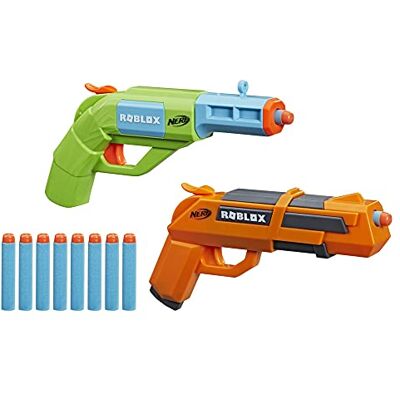 Nerf Roblox Jailbreak: Armory, innehåller 2 blasters, 10 -pilar, kod för att komma åt virtuella objekt i spelet, Flerfärgad, F2479EU5 Nerf Roblox Jailbreak: Armory, innehåller 2 blasters, 10 -pilar, kod för att komma åt virtuella objekt i spelet, Flerfärgad, F2479EU5