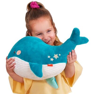B. toys B. leksaker – plyschval – gosedjur – mjuk och squishy blåval – tvättbar havsleksak för baby, småbarn, barn – krambara squishies – pilval – 0 månader + B. toys B. leksaker – plyschval – gosedjur – mjuk och squishy blåval – tvättbar havsleksak för baby, småbarn, barn – krambara squishies – pilval – 0 månader +