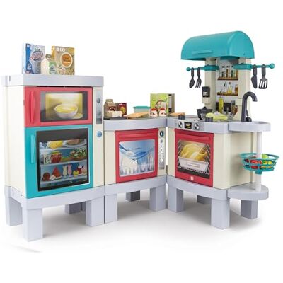Chicos Leksak Kök 3-i-1 Deli Kitchen XL. Fotokromt system med verklig bakningseffekt, ljus och ljud. Omvandlingsbar grillmodul och enkel montering. Perfekt barn 3 4 5 år (85124) Chicos Leksak Kök 3-i-1 Deli Kitchen XL. Fotokromt system med verklig bakningseffekt, ljus och ljud. Omvandlingsbar grillmodul och enkel montering. Perfekt barn 3 4 5 år (85124)