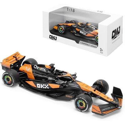CMJ McLaren MCL38 F1 modellbil i skala 1:18–2024 Detaljerad samlarmodell av formgjutning Officiellt licensierad produkt Miami Grand Prix 2024 CMJ McLaren MCL38 F1 modellbil i skala 1:18–2024 Detaljerad samlarmodell av formgjutning Officiellt licensierad produkt Miami Grand Prix 2024
