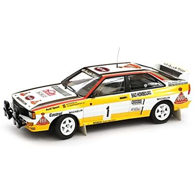 Audi A5-5894 modellbil Quattro RMC Rallye Monte Carlo modellår 1984 skala 1:18 miniatyrmodell, flerfärgad Audi A5-5894 modellbil Quattro RMC Rallye Monte Carlo modellår 1984 skala 1:18 miniatyrmodell, flerfärgad