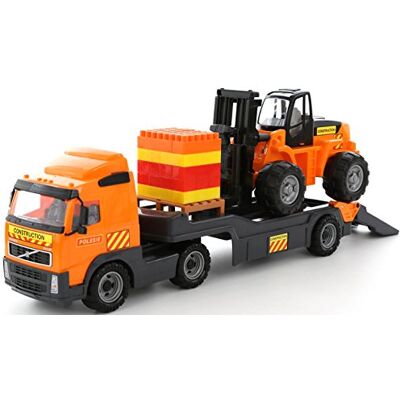 No Name - Wader-Polesie 36797 - Low-loader truck with forklift No Name - Wader-Polesie 36797 - Low-loader truck with forklift