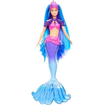 Barbie Mermaid Power ”Malibu” Roberts-sjöjungfrudocka med husdjur, utbytbara fenor, hårborste och tillbehör, leksak för barn från 3 år HHG52 Barbie Mermaid Power ”Malibu” Roberts-sjöjungfrudocka med husdjur, utbytbara fenor, hårborste och tillbehör, leksak för barn från 3 år HHG52
