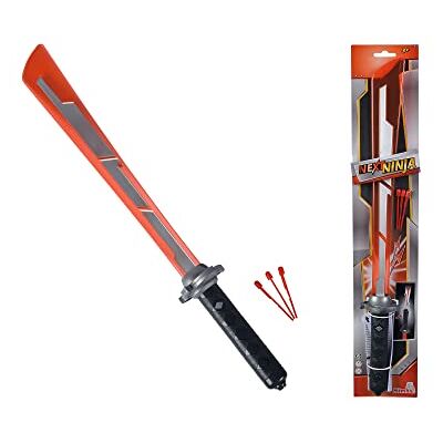 Simba 108042586 Ninjasvärd Ninjasvärd från Toys med Ljud- och Ljusfunktion samt en Skjutfunktion, 3 Pilar Ingår, 60 cm, Från 3 år Simba 108042586 Ninjasvärd Ninjasvärd från Toys med Ljud- och Ljusfunktion samt en Skjutfunktion, 3 Pilar Ingår, 60 cm, Från 3 år