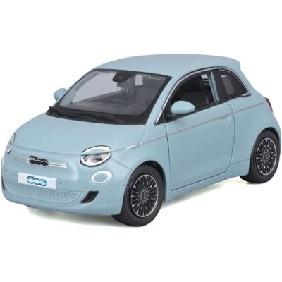 Bburago Fiat 500 E Realistisk bilmodell i skala 1:24, Diecast-replika med öppningsbara dörrar, officiell Fiat-licens, rekommenderad ålder 3+ år Bburago Fiat 500 E Realistisk bilmodell i skala 1:24, Diecast-replika med öppningsbara dörrar, officiell Fiat-licens, rekommenderad ålder 3+ år