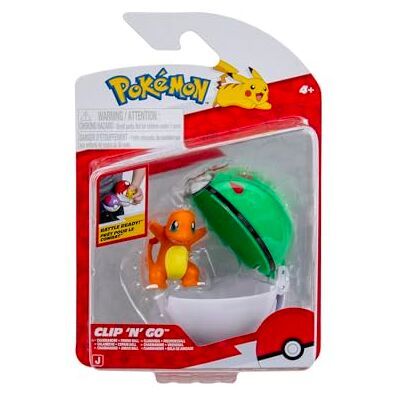 Pokémon Clip N Go Charmander w. Friend Ball Compatible with Battle Figures and Belt Sets!! Official Pokemon toy for children 3+ Pokémon Clip N Go Charmander w. Friend Ball Compatible with Battle Figures and Belt Sets!! Official Pokemon toy for children 3+