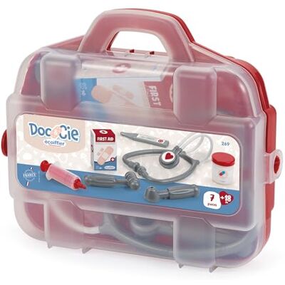 Ecoiffier Barndoktor resväska 25,5 cm 7 medicinska tillbehör ingår imitationsspel från 18 månader barnleksak 269 Frankrike ursprunglig garanti Ecoiffier Barndoktor resväska 25,5 cm 7 medicinska tillbehör ingår imitationsspel från 18 månader barnleksak 269 Frankrike ursprunglig garanti