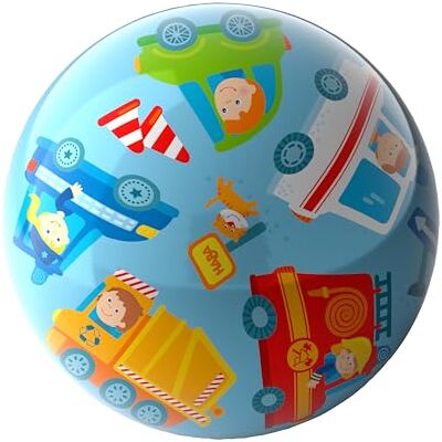 HABA Barnbollfordon – 22 cm, med ventil, robust plast, lekboll med polis- och ambulansmotiv, för inomhus- och utomhusbruk, från 2 år – 2012746001 HABA Barnbollfordon – 22 cm, med ventil, robust plast, lekboll med polis- och ambulansmotiv, för inomhus- och utomhusbruk, från 2 år – 2012746001