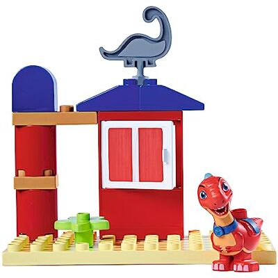 BIG -Bloxx – Dino Ranch klubbhus med Dino Blixt – byggstenar (13 delar) för litet klubbhus med dinosauriefigur, lekstenar för barn från 18 månader till 5 år BIG -Bloxx – Dino Ranch klubbhus med Dino Blixt – byggstenar (13 delar) för litet klubbhus med dinosauriefigur, lekstenar för barn från 18 månader till 5 år