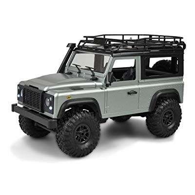 Amewi D90X12 Borstad skala 1:12 RC modellbil elektrisk Scale Crawler fyrhjulsdrift (4WD) byggsats 2,4G, grå, silver Amewi D90X12 Borstad skala 1:12 RC modellbil elektrisk Scale Crawler fyrhjulsdrift (4WD) byggsats 2,4G, grå, silver