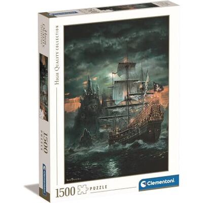 Clementoni Adult Puzzle, Pussel 1500 Hqc Piratskeppet, 14-99 år, Pussel för vuxna, 31682 Clementoni Adult Puzzle, Pussel 1500 Hqc Piratskeppet, 14-99 år, Pussel för vuxna, 31682