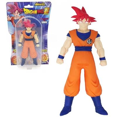 Bizak Monsterflex Dragon Ball Goku Super Saiyan God figur, supertöjbar och elastisk docka, 18 cm, 8 för samlare, vuxen fans, samlare och barn från 6 år (64390230-26) Bizak Monsterflex Dragon Ball Goku Super Saiyan God figur, supertöjbar och elastisk docka, 18 cm, 8 för samlare, vuxen fans, samlare och barn från 6 år (64390230-26)