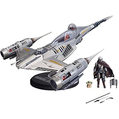 Hasbro The Mandalorian’s N-1 Starfighter F8366 Actionfigur, Silver, 8.1 x 45.4 x 35.6 cm Hasbro The Mandalorian’s N-1 Starfighter F8366 Actionfigur, Silver, 8.1 x 45.4 x 35.6 cm