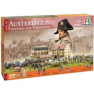 Italeri 6071 Austerlitz 1805 Fighting for Sokolnitz 1:72 skala plastmodellsats/modellmontering Italeri 6071 Austerlitz 1805 Fighting for Sokolnitz 1:72 skala plastmodellsats/modellmontering