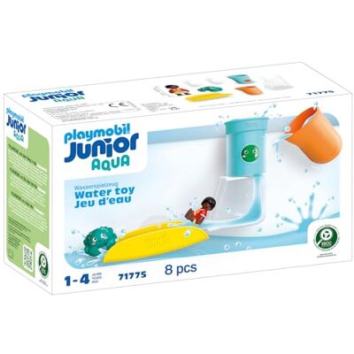 Playmobil JUNIOR Aqua Vattenfallstank med rutschkana Vattenleksak från 1 år Present till småbarn Hållbar badleksak med rutschkana och vattenfall 71775 Playmobil JUNIOR Aqua Vattenfallstank med rutschkana Vattenleksak från 1 år Present till småbarn Hållbar badleksak med rutschkana och vattenfall 71775