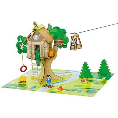 Jeujura -La cabane perchée et sa tyrolienne-70 pièces Baby docktillbehör, Multifärg (J8220) Jeujura -La cabane perchée et sa tyrolienne-70 pièces Baby docktillbehör, Multifärg (J8220)