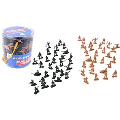 EUROPEAN FORCE 400 små soldater soldater 080228 khaki plast militär barnleksak miniatyr 3,5 cm x 3,5 cm från 3 år EUROPEAN FORCE 400 små soldater soldater 080228 khaki plast militär barnleksak miniatyr 3,5 cm x 3,5 cm från 3 år