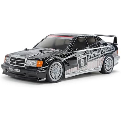 TAMIYA 47525 1:10 RC M-B 190E Evo II Kö-Pi.Lackerad TT-02 – fjärrstyrd bil, fordon, modelltillverkning, montering, hobby, RC byggsats TAMIYA 47525 1:10 RC M-B 190E Evo II Kö-Pi.Lackerad TT-02 – fjärrstyrd bil, fordon, modelltillverkning, montering, hobby, RC byggsats