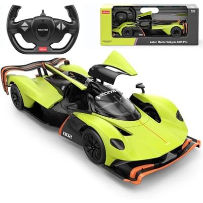 CMJ RC Cars Aston Martin Valkyrie AMR Pro fjärrstyrd billeksak, skala 1:14, officiellt licenserad, ljusgrön – perfekt On-Road RC-bil för pojkar och flickor CMJ RC Cars Aston Martin Valkyrie AMR Pro fjärrstyrd billeksak, skala 1:14, officiellt licenserad, ljusgrön – perfekt On-Road RC-bil för pojkar och flickor