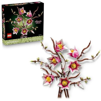Lego Botanicals Magnoliagrenar – Rumsdekoration med blomsterprydnad – Byggsats för vuxna – Present för födelsedagar till kvinnor, män och naturälskare – Innehåller 5 magnoliagrenar – 11510 Lego Botanicals Magnoliagrenar – Rumsdekoration med blomsterprydnad – Byggsats för vuxna – Present för födelsedagar till kvinnor, män och naturälskare – Innehåller 5 magnoliagrenar – 11510
